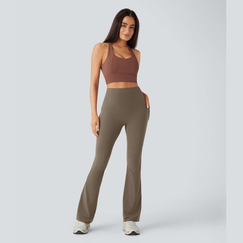 Snatched High Waisted Flare Leggings