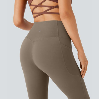 Snatched High Waisted Flare Leggings