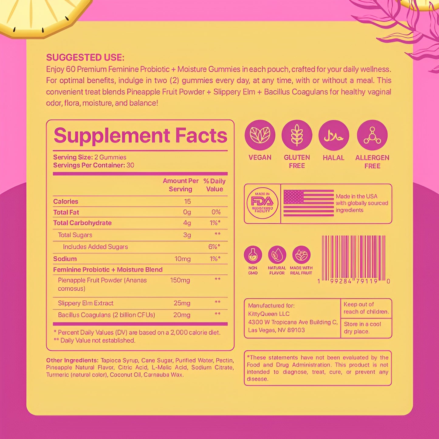 Feminine Probiotic + Moisture Gummies