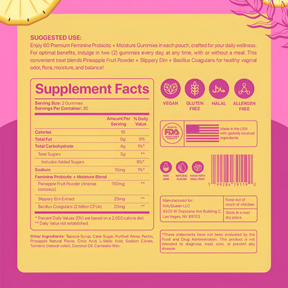 Feminine Probiotic + Moisture Gummies